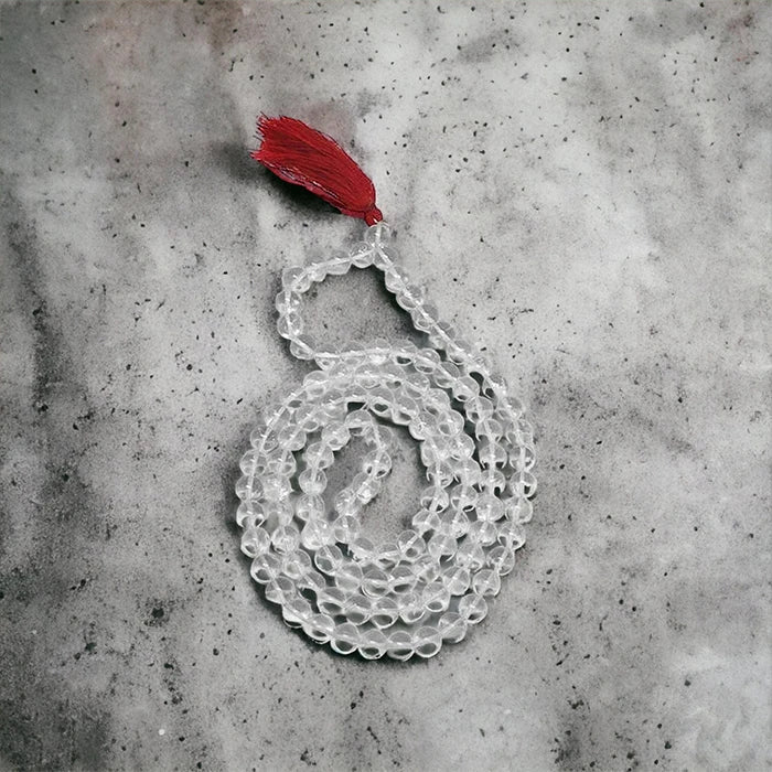Sphatik Siddha Jaap Mala | 108 Beads Crystal Quartz Mala for Peace & Clarity (8mm)